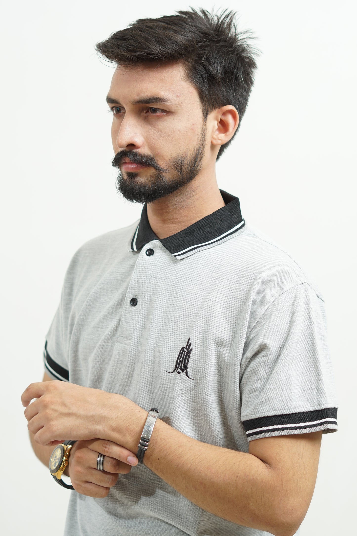 half sleeve men cotton polo t-shirt